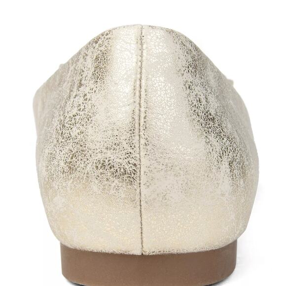 Journee Collection Women's Judy Ruffled Ballet Flats Gold NWT pointed toe 8W - Picture 6 of 13